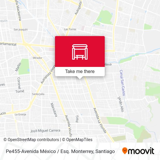 Mapa de Pe455-Avenida México / Esq. Monterrey