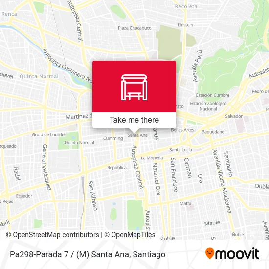 Pa298-Parada 7 / (M) Santa Ana map