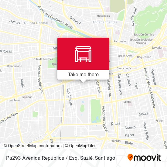 Pa293-Avenida República / Esq. Sazié map