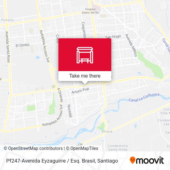 Mapa de Pf247-Avenida Eyzaguirre / Esq. Brasil