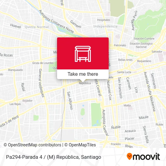 Mapa de Pa294-Parada 4 / (M) República