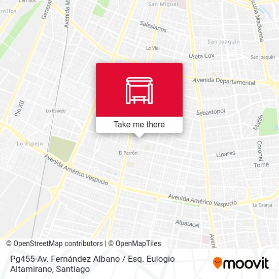 Mapa de Pg455-Av. Fernández Albano / Esq. Eulogio Altamirano