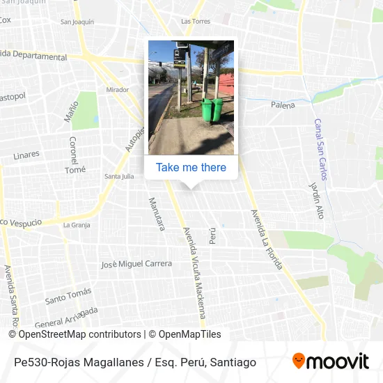Pe530-Rojas Magallanes / Esq. Perú map