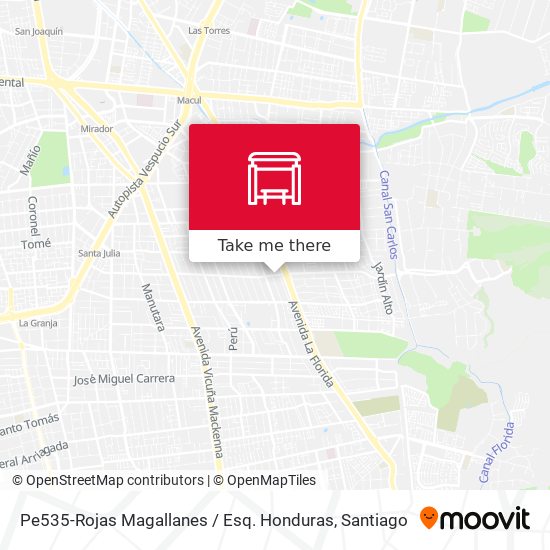 Pe535-Rojas Magallanes / Esq. Honduras map