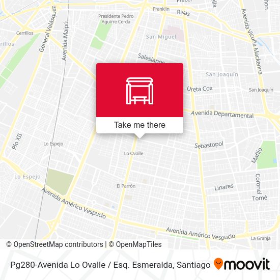 Pg280-Avenida Lo Ovalle / Esq. Esmeralda map