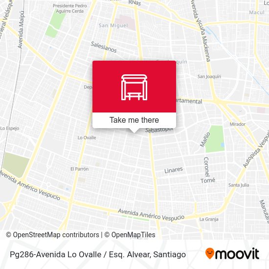 Mapa de Pg286-Avenida Lo Ovalle / Esq. Alvear