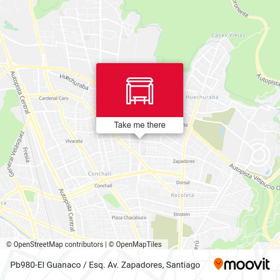 Pb980-El Guanaco / Esq. Av. Zapadores map