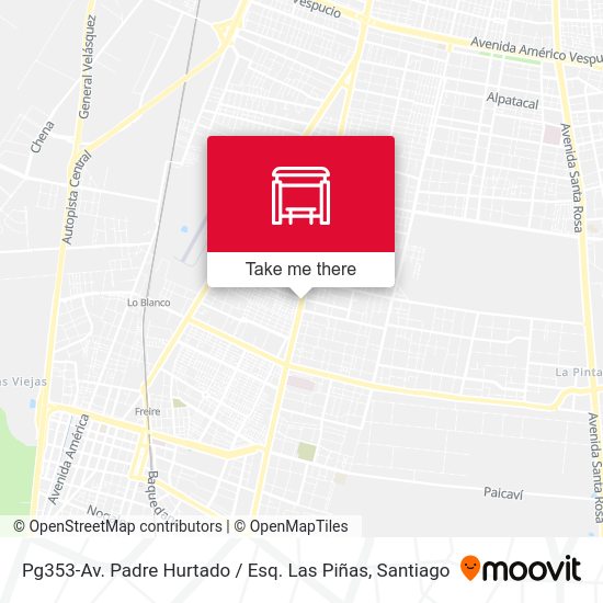 Pg353-Av. Padre Hurtado / Esq. Las Piñas map