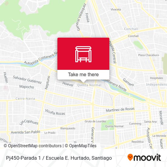 Pj450-Parada 1 / Escuela E. Hurtado map