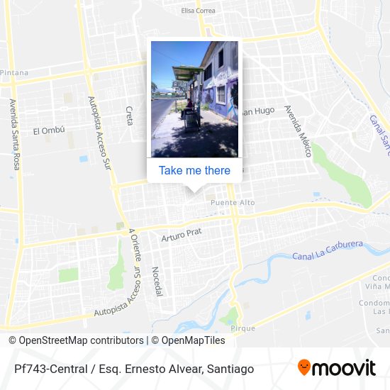 Pf743-Central / Esq. Ernesto Alvear map