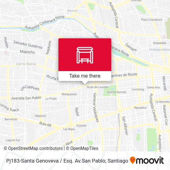 Pj183-Santa Genoveva / Esq. Av.San Pablo map