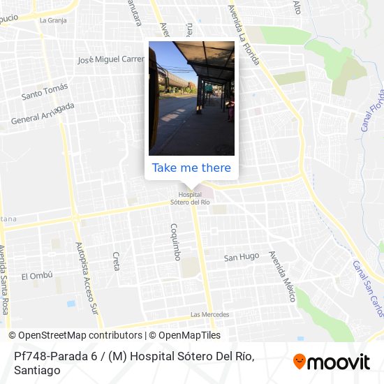 Pf748-Parada 6 / (M) Hospital Sótero Del Río map