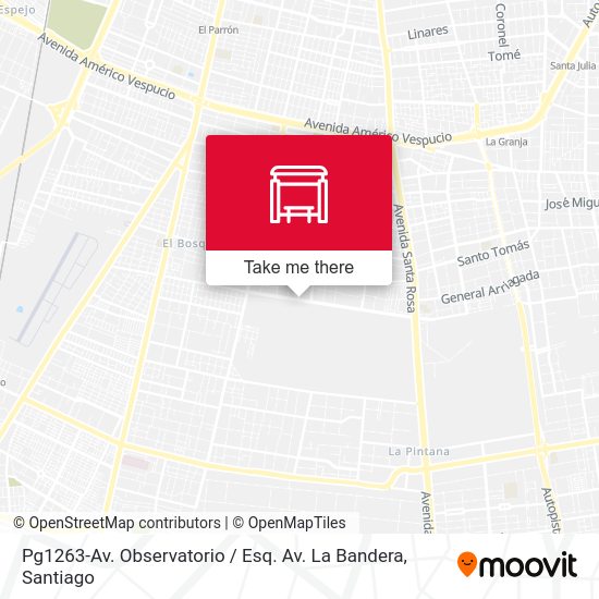 Pg1263-Av. Observatorio / Esq. Av. La Bandera map