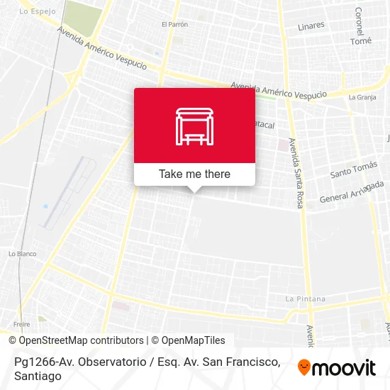 Pg1266-Av. Observatorio / Esq. Av. San Francisco map