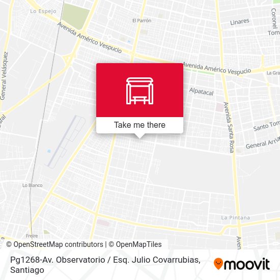 Mapa de Pg1268-Av. Observatorio / Esq. Julio Covarrubias