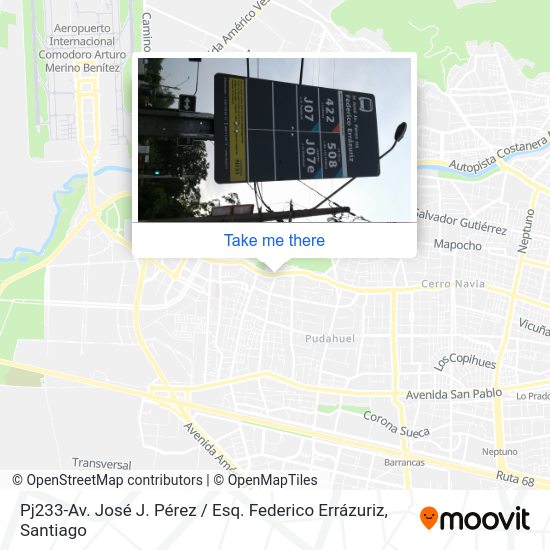 Pj233-Av. José J. Pérez / Esq. Federico Errázuriz map