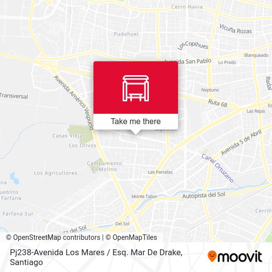 Mapa de Pj238-Avenida Los Mares / Esq. Mar De Drake