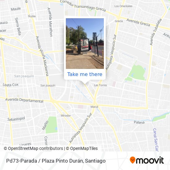 Pd73-Parada / Plaza Pinto Durán map