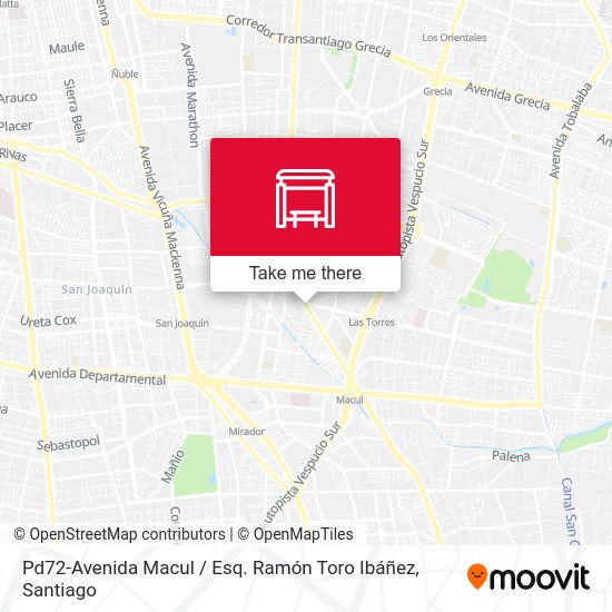 Mapa de Pd72-Avenida Macul / Esq. Ramón Toro Ibáñez