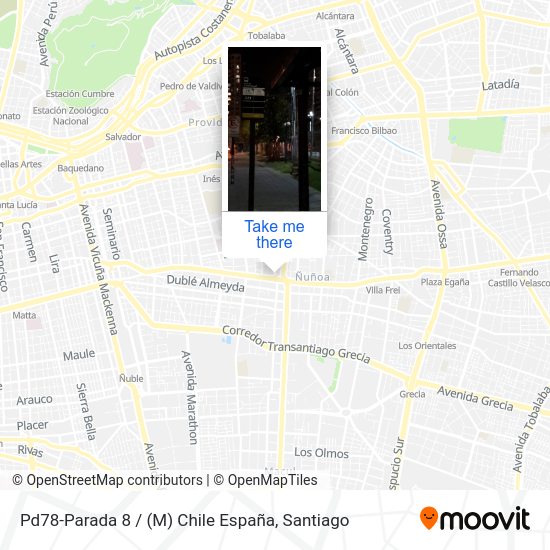 Mapa de Pd78-Parada 8 / (M) Chile España