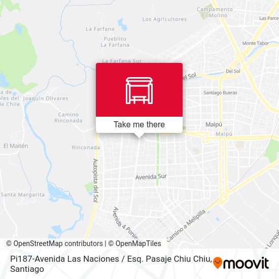 Mapa de Pi187-Avenida Las Naciones / Esq. Pasaje Chiu Chiu