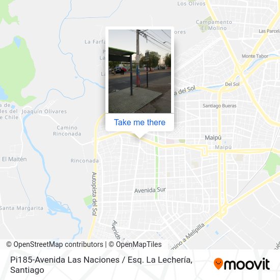 Mapa de Pi185-Avenida Las Naciones / Esq. La Lechería