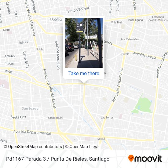 Pd1167-Parada 3 / Punta De Rieles map