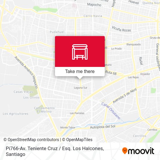 Pi766-Av. Teniente Cruz / Esq. Los Halcones map