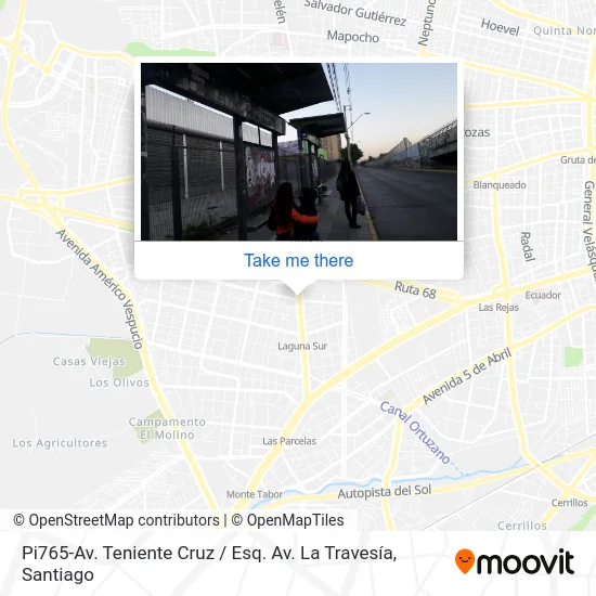 Pi765-Av. Teniente Cruz / Esq. Av. La Travesía map