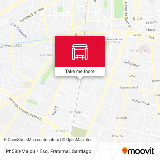 Ph588-Maipú / Esq. Fraternal map