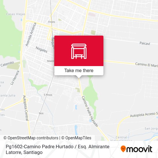 Mapa de Pg1602-Camino Padre Hurtado / Esq. Almirante Latorre