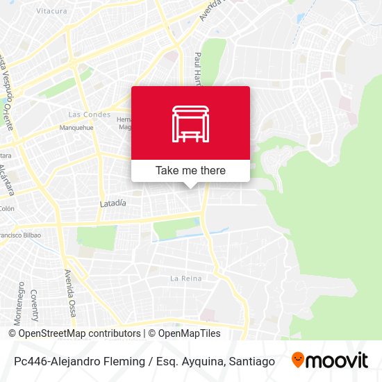 Pc446-Alejandro Fleming / Esq. Ayquina map