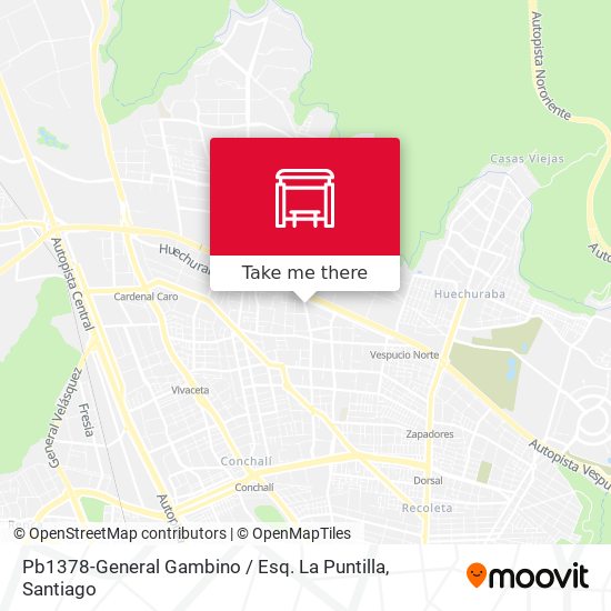 Pb1378-General Gambino / Esq. La Puntilla map