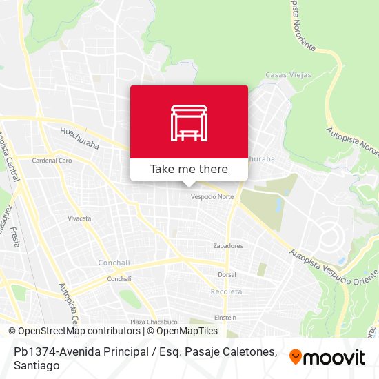 Mapa de Pb1374-Avenida Principal / Esq. Pasaje Caletones