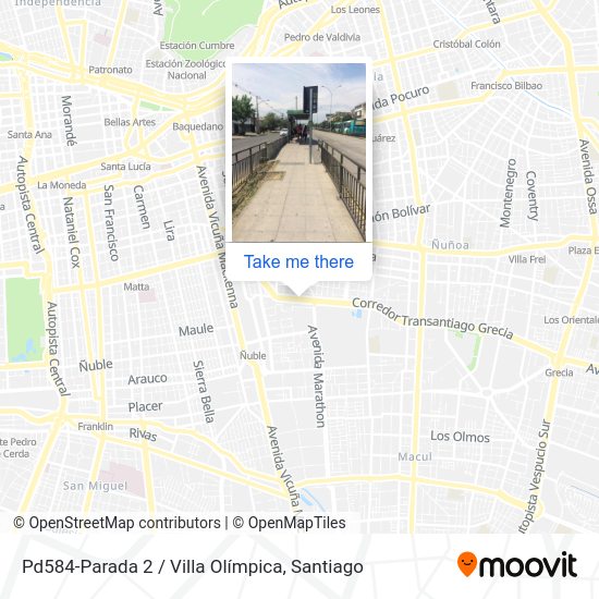 Pd584-Parada 2 / Villa Olímpica map