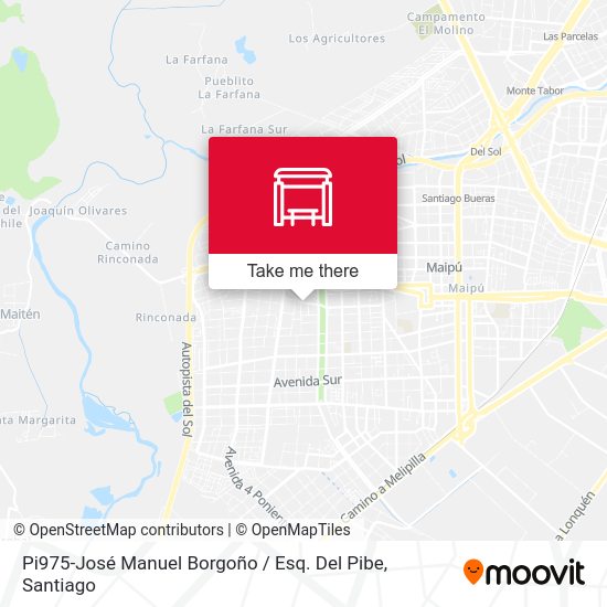 Pi975-José Manuel Borgoño / Esq. Del Pibe map