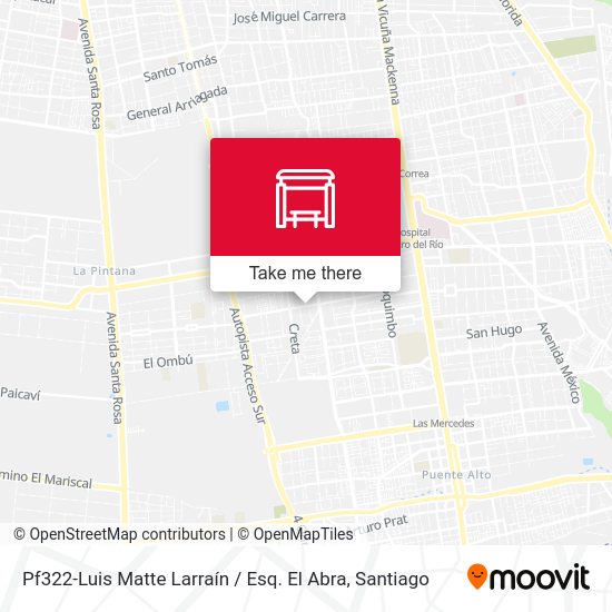 Pf322-Luis Matte Larraín / Esq. El Abra map