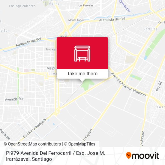 Pi979-Avenida Del Ferrocarril / Esq. Jose M. Irarrázaval map