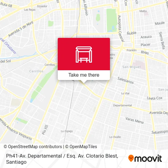 Ph41-Av. Departamental / Esq. Av. Clotario Blest map