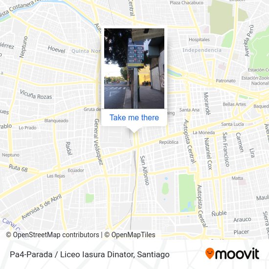 Pa4-Parada / Liceo Iasura Dinator map