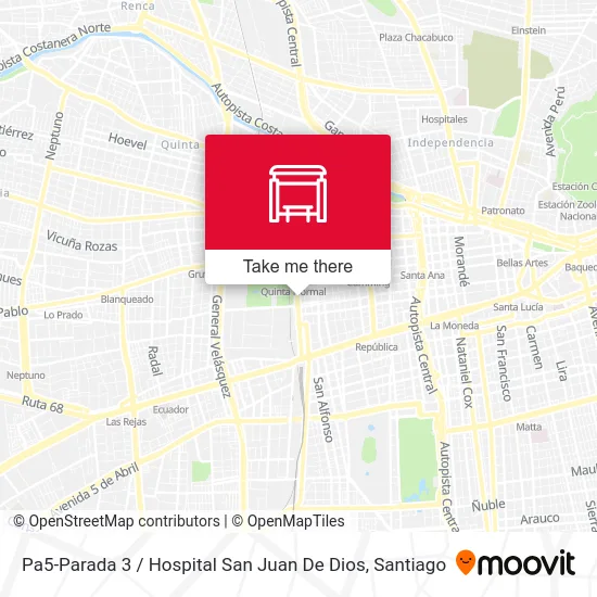 Pa5-Parada 3 / Hospital San Juan De Dios map