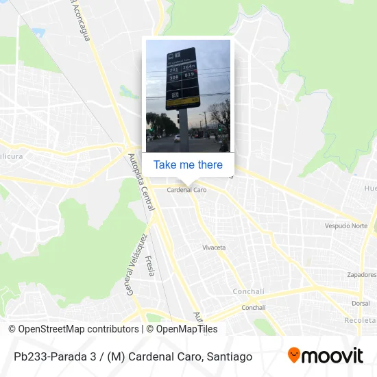 Pb233-Parada 3 / (M) Cardenal Caro map