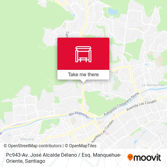 Pc943-Av. José Alcalde Délano / Esq. Manquehue-Oriente map