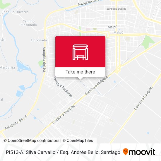 Mapa de Pi513-A. Silva Carvallo / Esq. Andrés Bello