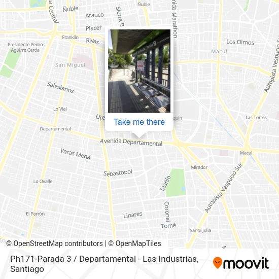 Ph171-Parada 3 / Departamental - Las Industrias map