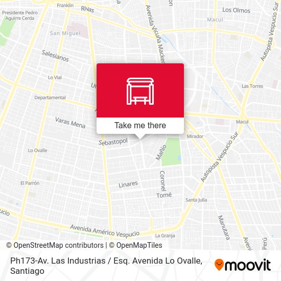 Ph173-Av. Las Industrias / Esq. Avenida Lo Ovalle map
