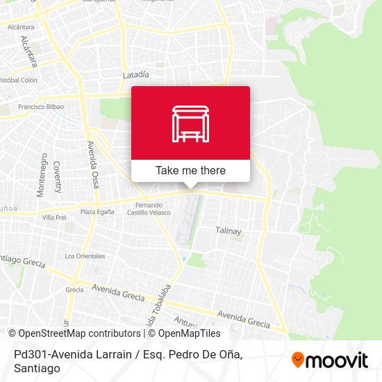 Mapa de Pd301-Avenida Larrain / Esq. Pedro De Oña
