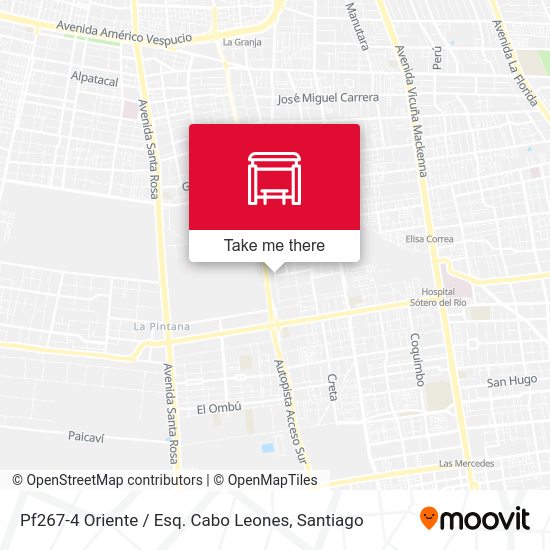 Mapa de Pf267-4 Oriente / Esq. Cabo Leones