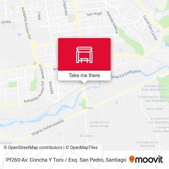 Pf260-Av. Concha Y Toro / Esq. San Pedro map