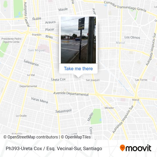 Mapa de Ph393-Ureta Cox / Esq. Vecinal-Sur
